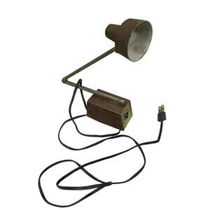 Vintage TENSOR Model 1500 Desk Lamp Made in the USA Woodgrain 60's - HLBN